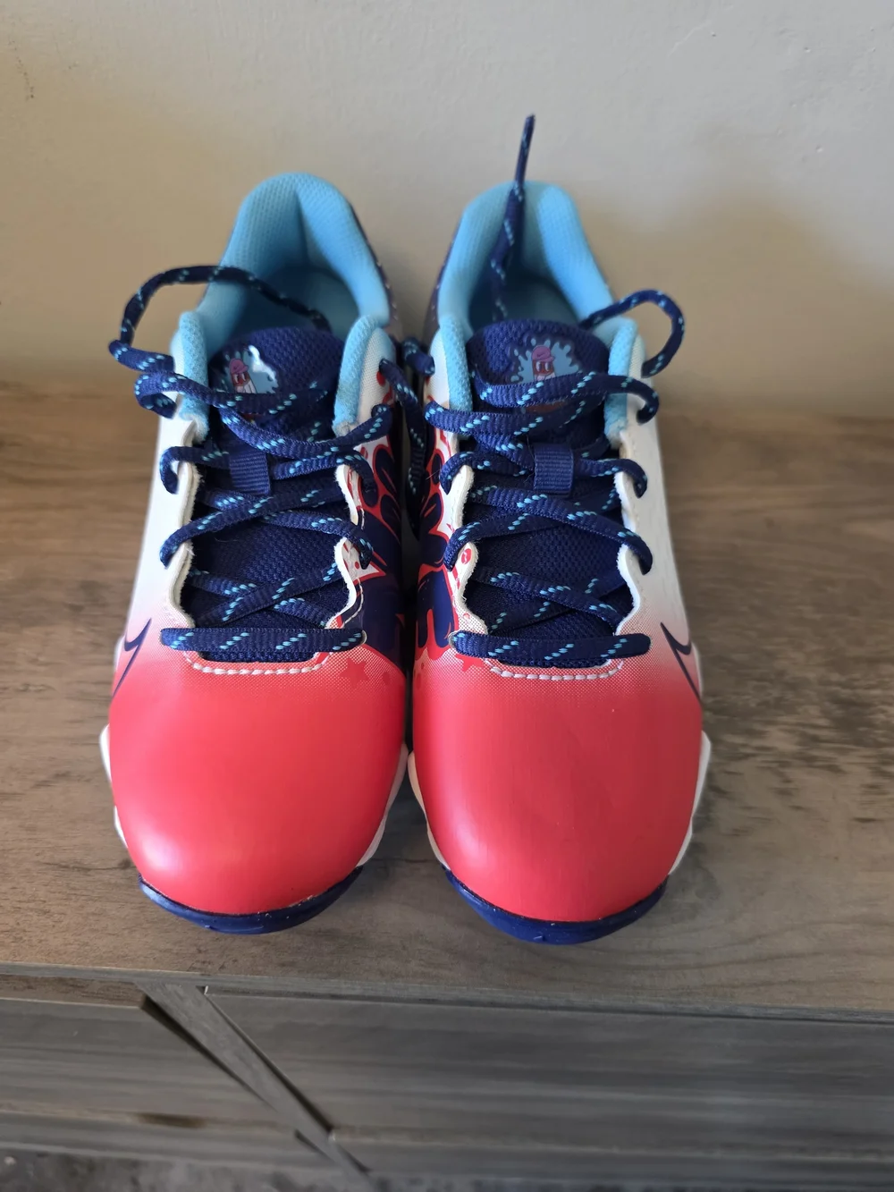 BRAND NEW Nike Kids Turf/Cleat Athletic Shoes - Pink, Blue, White